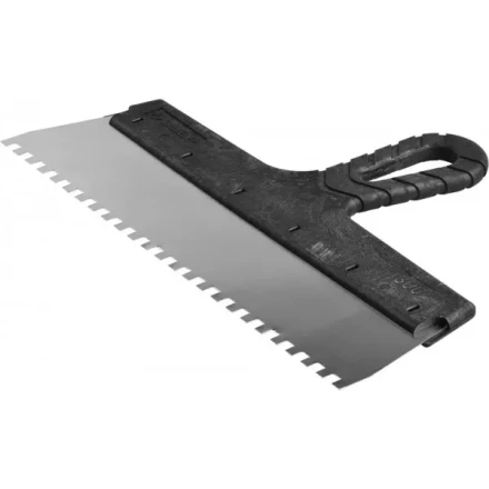 Шпатель ЗУБР "МАСТЕР" ФАСАДНЫЙ, нержавеющее полотно, 300мм, зуб 6х6мм 10078-30-06 купить в Надыме