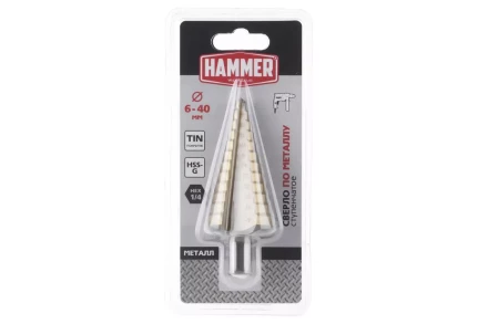 Сверло по металлу HAMMER Ф40х105мм (DR MT 6,0-40,0мм*105/13мм) купить в Надыме