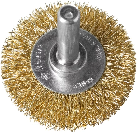 ЗУБР "ПРОФЕССИОНАЛ". Щетка дисковая для дрели, витая латунированная стальная проволока 0,3мм, 38мм 3520-038_z02 купить в Надыме