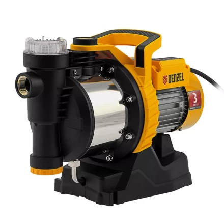 Садовый поверхностный насос Denzel 97305 GP1100SS, 1100 Вт, 4000 л/ч, подъем 45 м, пластик купить в Надыме