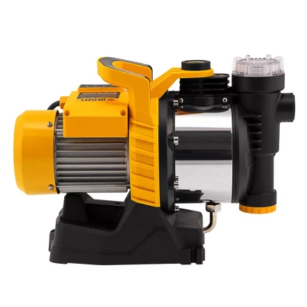 Садовый поверхностный насос Denzel 97305 GP1100SS, 1100 Вт, 4000 л/ч, подъем 45 м, пластик купить в Надыме