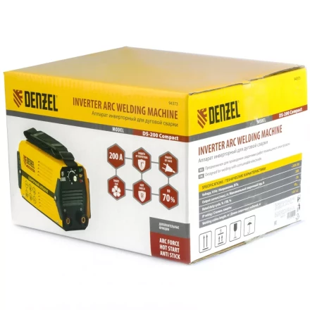 Аппарат инверторный дуговой сварки DENZEL DS-200 Compact 94373 купить в Надыме