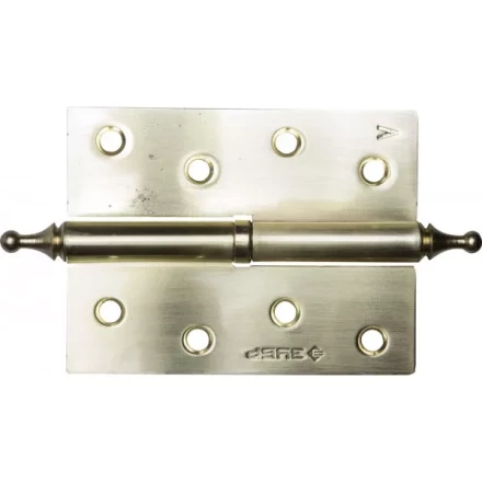 Петля дверная разъемная ЗУБР "ЭКСПЕРТ", 1 подшипник, цвет мат. латунь (SB), левая, с крепежом, 100х75х2,5мм,2шт 37605-100-3L купить в Надыме