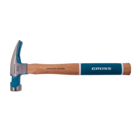 Молоток-гвоздодер,560 г Gross 10419, угол 75, магнит, обрезиненная рукоятка AMERICAN HICKORY купить в Надыме