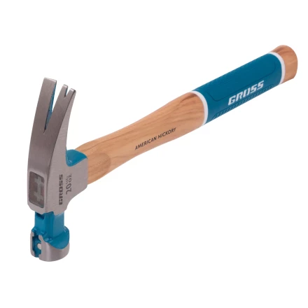 Молоток-гвоздодер,560 г Gross 10419, угол 75, магнит, обрезиненная рукоятка AMERICAN HICKORY купить в Надыме