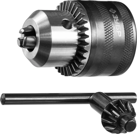 Патрон ЗУБР "ЭКСПЕРТ" цельнометаллический для дрели, с ключом, 13мм, 1/2" 2908-13-1/2_z01 купить в Надыме