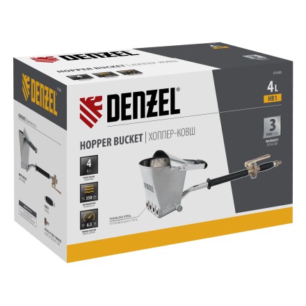 Хоппер-ковш Denzel 57438 HB1, 4 л, 350 л/мин 57438 купить в Надыме