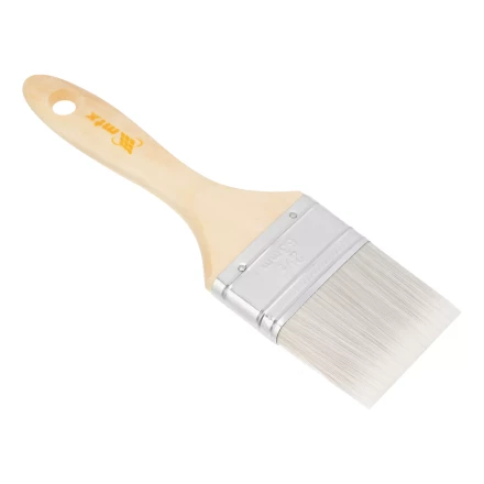 Кисть плоская для лаков "Евро" 2.5", искусственная щетина, деревянная ручка MTX 83088 купить в Надыме