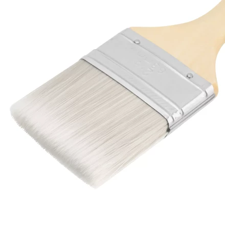 Кисть плоская для лаков "Евро" 2.5", искусственная щетина, деревянная ручка MTX 83088 купить в Надыме