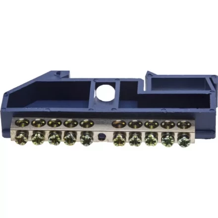 Шина СВЕТОЗАР нулевая на DIN-изоляторе, макс. ток 100А, 5,2мм, 10 полюсов 49807-10 купить в Надыме