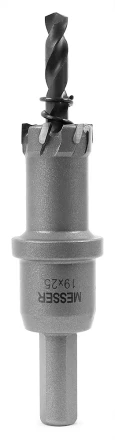 ТСТ коронка MESSER 19X25 с центрирующим сверлом и толкающей пружиной купить в Надыме