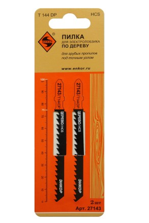 Пилка для электролобзика T144 DP 2 шт. Энкор 27143 купить в Надыме