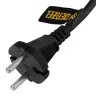 Шнур сетевой Denzel Energy Series, ПВС, 1,5 м, 2 x 1,5 мм, с неразборной вилкой, черный, 3 м, 37669 купить в Надыме