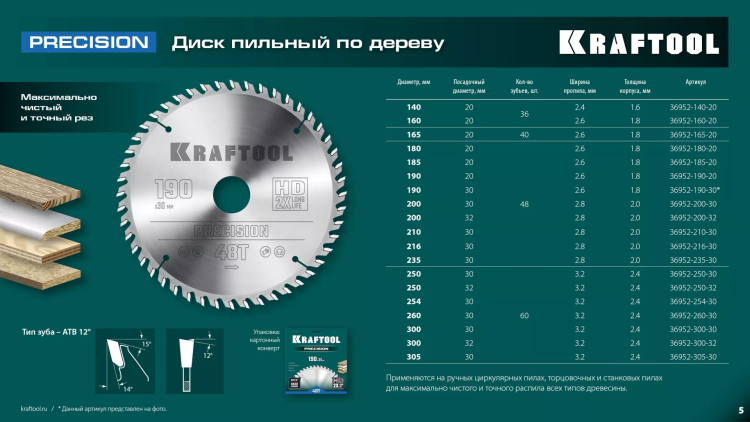 Диск пильный PRECISION, повышенный ресурс 36952-180-20 купить в Надыме