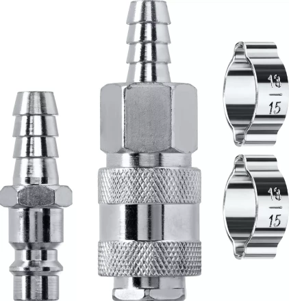 Набор переходников KRAFTOOL елочка - рапид штуцер  +  рапид муфта - елочка 06599-10-H купить в Надыме