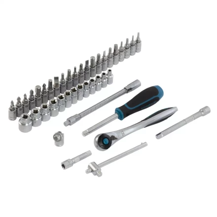 Набор инструментов 42 предмета, 120 зубьев, CrV, 1/4" Gross 14146 купить в Надыме