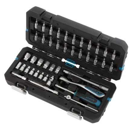 Набор инструментов 42 предмета, 120 зубьев, CrV, 1/4" Gross 14146 купить в Надыме