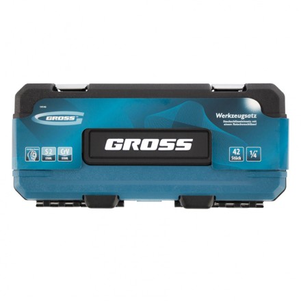 Набор инструментов 42 предмета, 120 зубьев, CrV, 1/4&quot; Gross 14146 купить в Надыме
