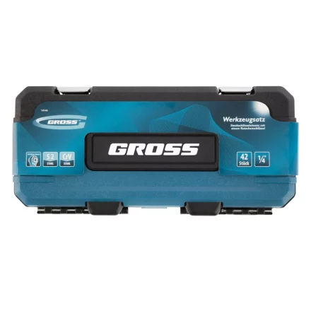 Набор инструментов 42 предмета, 120 зубьев, CrV, 1/4" Gross 14146 купить в Надыме