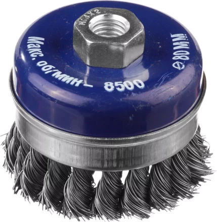 DEXX. Щетка чашечная усиленная для УШМ, жгутированная стальная проволока 0,5мм, 80ммхМ14 35106-080 купить в Надыме