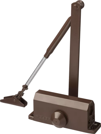 Доводчик дверной ЗУБР "ПРОФЕССИОНАЛ" для дверей массой до 40 кг цвет коричневый 37912-50 купить в Надыме