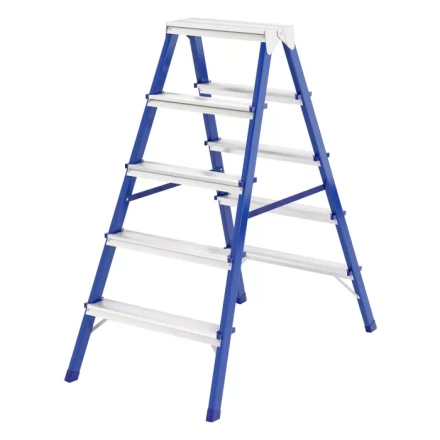 Стремянка двусторонняя 5 ступеней стальная Сибртех 97935 купить в Надыме