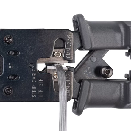 Кримпер многофункциональный КВТ JT-03T с 3 встроенными модулями для обжима RJ-45, RJ-12, RJ-11 (84493) купить в Надыме