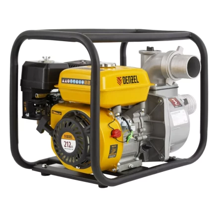 Мотопомпа бензиновая для чистой воды PX-80, 7 л.с, 3", 1000 л/мин, глубина 8 м, напор 30 м Denzel 99202 купить в Надыме