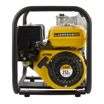 Мотопомпа бензиновая для чистой воды PX-80, 7 л.с, 3", 1000 л/мин, глубина 8 м, напор 30 м Denzel 99202 купить в Надыме