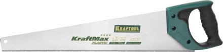 Ножовка "KraftMax" PLASTIC, быстр и точный рез, для подокон, пластик панелей и труб, 3/14 TPI, 500мм, KRAFTOOL 15226-50 купить в Надыме