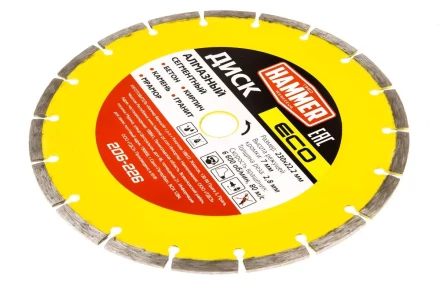 Круг алмазный HAMMER (206-226) Ф230х22мм по бетону купить в Надыме