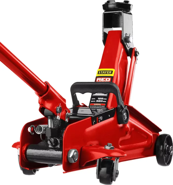 Домкрат гидравлический подкатной "RED FORCE", 2т, 125-320мм, в кейсе, STAYER 43152-2-K 43152-2-K купить в Надыме