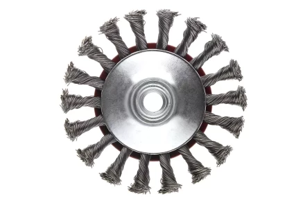 Кордщетка HAMMER тарелка 115мм для УШМ витая сталь (207-112) купить в Надыме