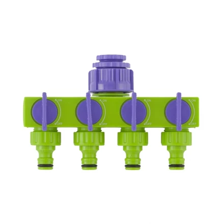Разветвитель четырёхканальный 1/2" 3/4" регулируемый PALISAD 66425 купить в Надыме