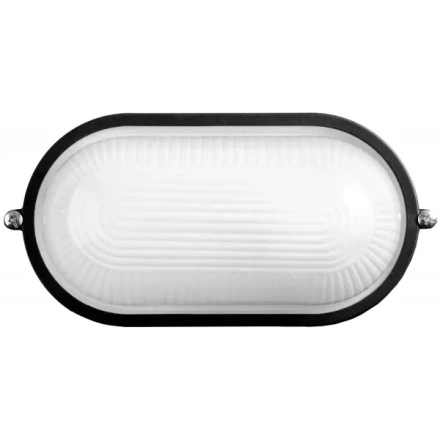 Светильник уличный СВЕТОЗАР влагозащищенный, овал, цвет черный, 100Вт SV-57203-B купить в Надыме