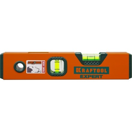 Уровень коробчатый &quot;EXPERT&quot;, KRAFTOOL 34710-025, 2 ампулы, 0,5 мм/м, 250мм 34710-025_z01 купить в Надыме