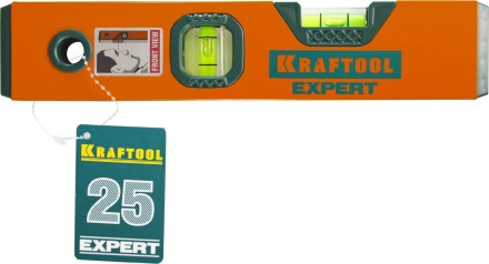 Уровень коробчатый &quot;EXPERT&quot;, KRAFTOOL 34710-025, 2 ампулы, 0,5 мм/м, 250мм 34710-025_z01 купить в Надыме