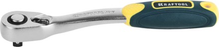 Трещотка для торцовых головок KRAFTOOL &quot;PRO&quot;, Сr-V сталь, 72 зубца, изогнутая, 1/4&quot; 27795-1/4_z02 купить в Надыме