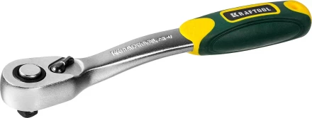 Трещотка для торцовых головок KRAFTOOL "PRO", Сr-V сталь, 72 зубца, изогнутая, 1/4" 27795-1/4_z02 купить в Надыме