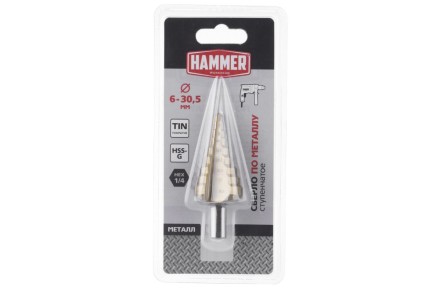 Сверло по металлу HAMMER Ф30х80мм (DR MT 6,0-30,5мм*80/10мм) купить в Надыме