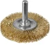 ЗУБР "ПРОФЕССИОНАЛ". Щетка дисковая для дрели, витая латунированная стальная проволока 0,3мм, 50мм 3520-050_z02 купить в Надыме