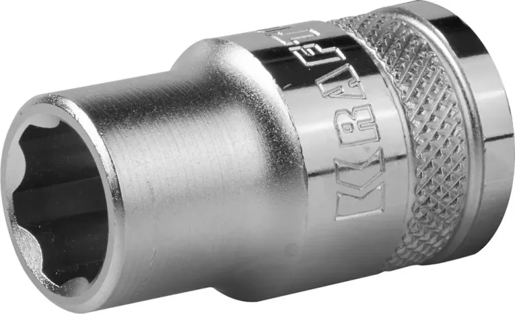 Торцовая головка KRAFTOOL "INDUSTRIE QUALITAT", Cr-V, SUPER-LOCK, хромосатинированная, 1/2", 10 мм 27801-10_z01 купить в Надыме