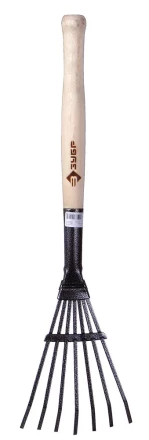 Грабельки ЗУБР садовые с деревянной ручкой, 7 плоских зубцов 4-39617 купить в Надыме