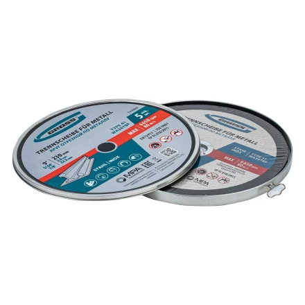 Круг отрезной по металлу, 230 х 2,0 х 22,2 мм, WA36TBF, в метал.банке, 5 шт. Gross 743890 купить в Надыме