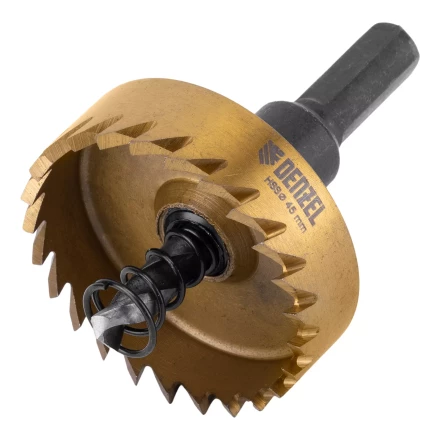 Коронка по металлу HSS, 45 мм, нитридтитановое покрытие Denzel 724115 купить в Надыме