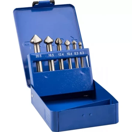 Набор ЗУБР Зенкеры "ЭКСПЕРТ" конусные с 3-я реж. кромками, сталь P6M5, для раззенковки М3, М4, М5, М6, М8, М10 29730-H6 купить в Надыме