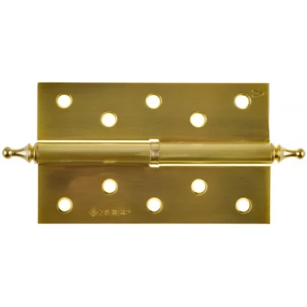 Петля дверная разъемная ЗУБР "ЭКСПЕРТ", 1 подшипник, цвет мат. латунь (SB), левая, с крепежом, 125х75х2,5мм,2шт 37605-125-3L купить в Надыме