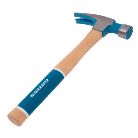 Молоток-гвоздодер, 680 г Gross 10425, угол 75, магнит, обрезиненная рукоятка AMERICAN HICKORY купить в Надыме