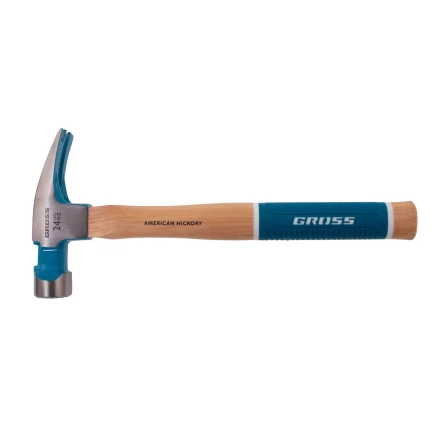Молоток-гвоздодер, 680 г Gross 10425, угол 75, магнит, обрезиненная рукоятка AMERICAN HICKORY купить в Надыме