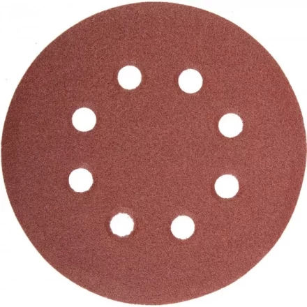 Круг шлифовальный универсальный STAYER "MASTER" из абразивной бумаги на велкро основе, 8 отверстий, Р120, 115мм, 5шт 35450-115-120 купить в Надыме